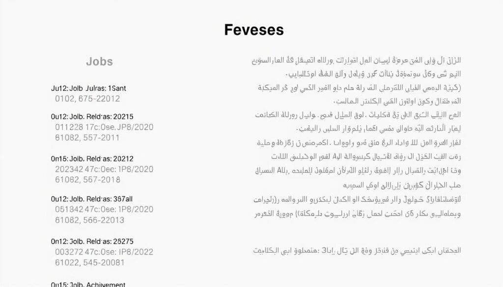 نموذج لقسم الخبرات العملية في السيرة الذاتية