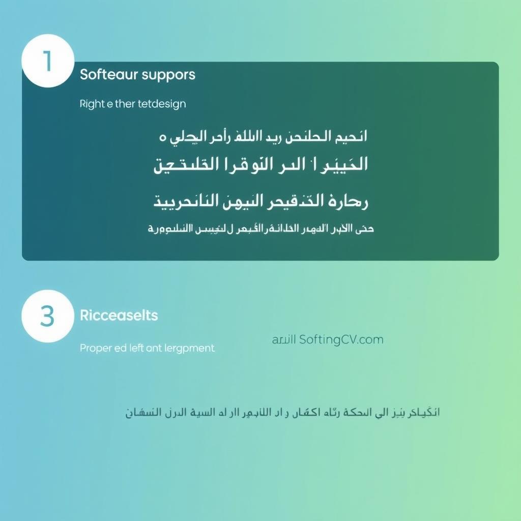 دعم كامل للغة العربية في إنشاء السيرة الذاتية