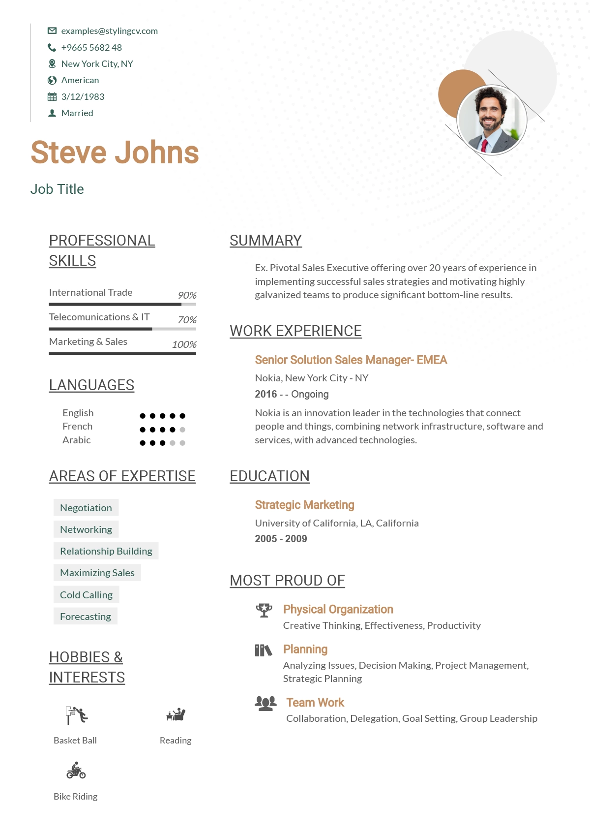 Simplified resume template - ultra-clean design