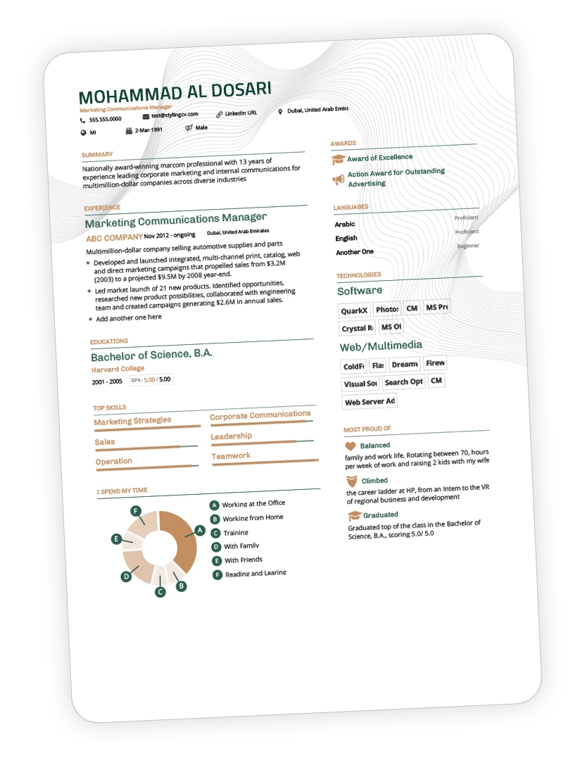 Resume Example 2