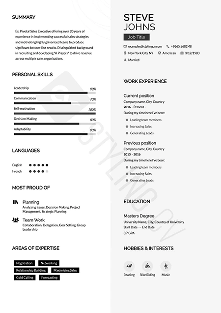 Katrina Resume Template