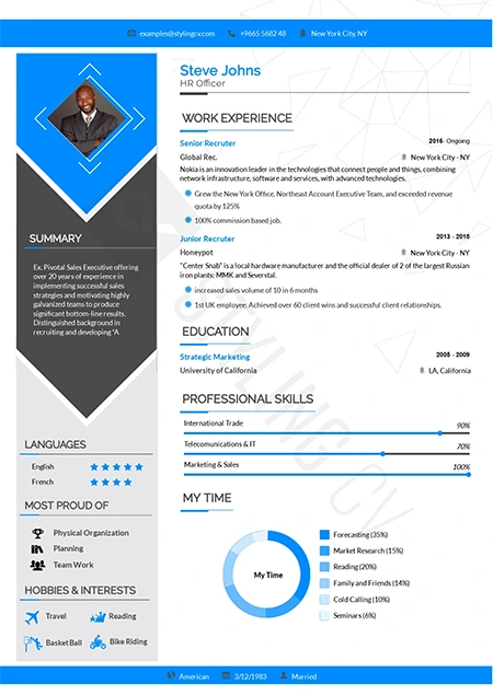 Arrow Resume Template