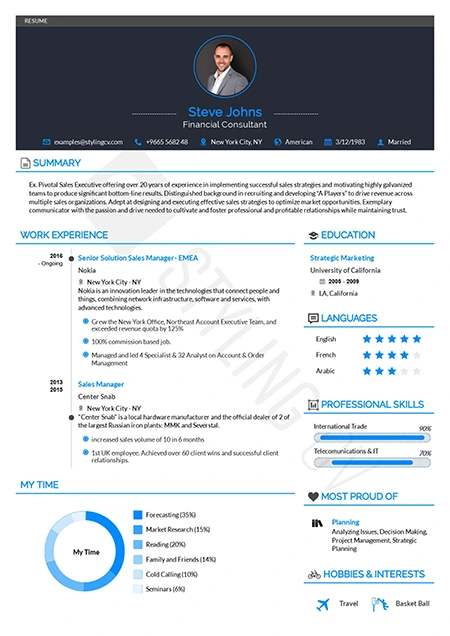 Diamond Resume Template