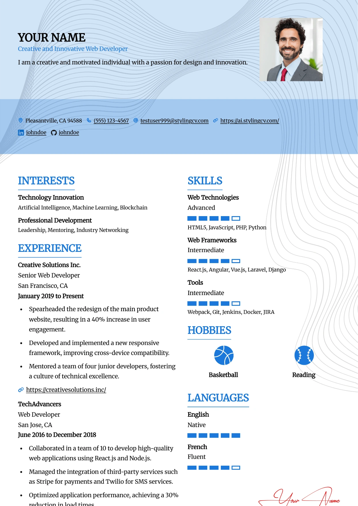 Leafish Resume Template