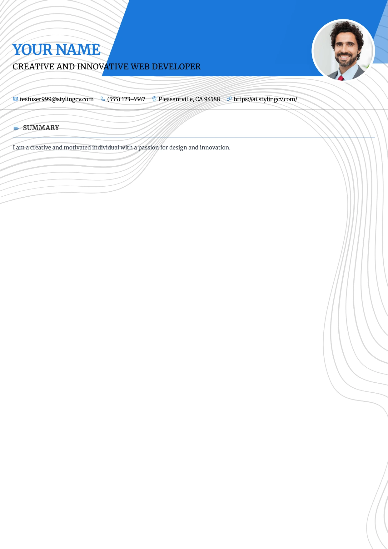 Modern Refined Resume Template
