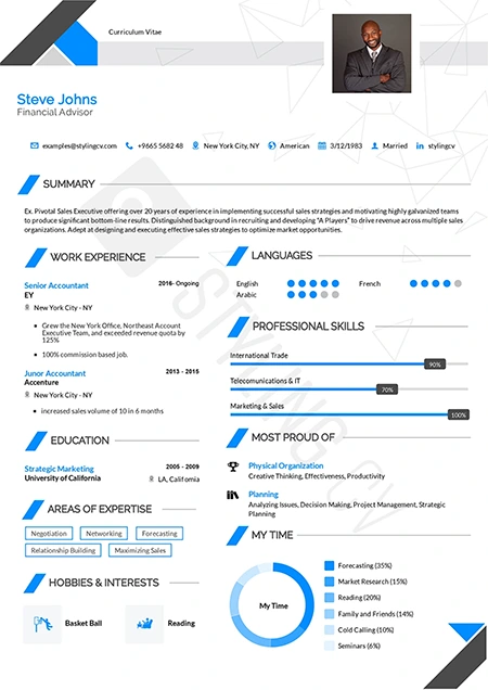 Polygon Resume Template