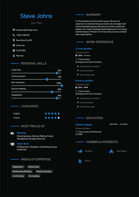 Sireva Resume Template