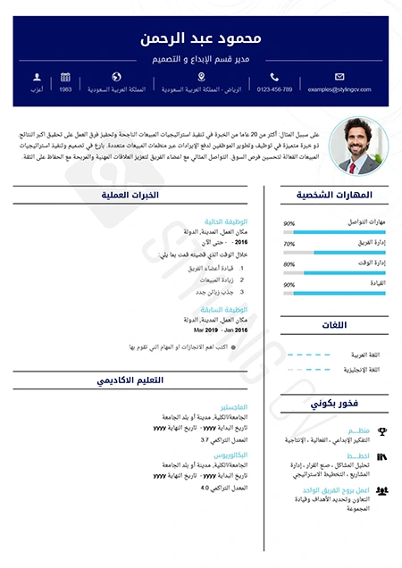 resume designed with StylingCV